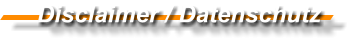 Disclaimer / Datenschutz